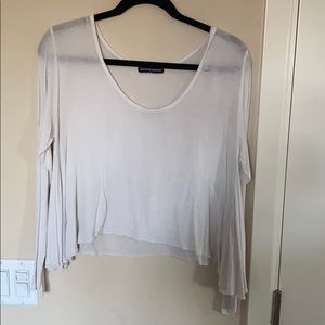 Airy long sleeve white shirt